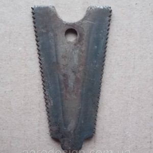 Пластина (з виїмкою) протирізна пальця сегментної косарки КС-2.1. СРСР